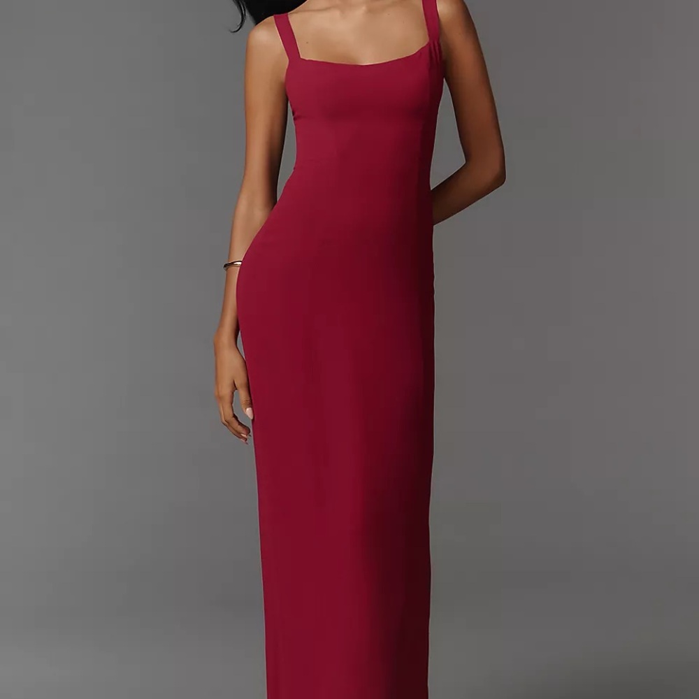 Reformation Beet Red Maxi Dress